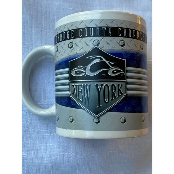 VTG 2005 Set of 3 Orange County Choppers Mugs Ceramic 3.75 in Coffee Biker EUC - Picture 14 of 16